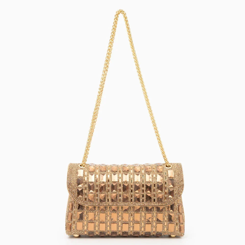 Vioraia Ayesha Gemstones Clutch Bag