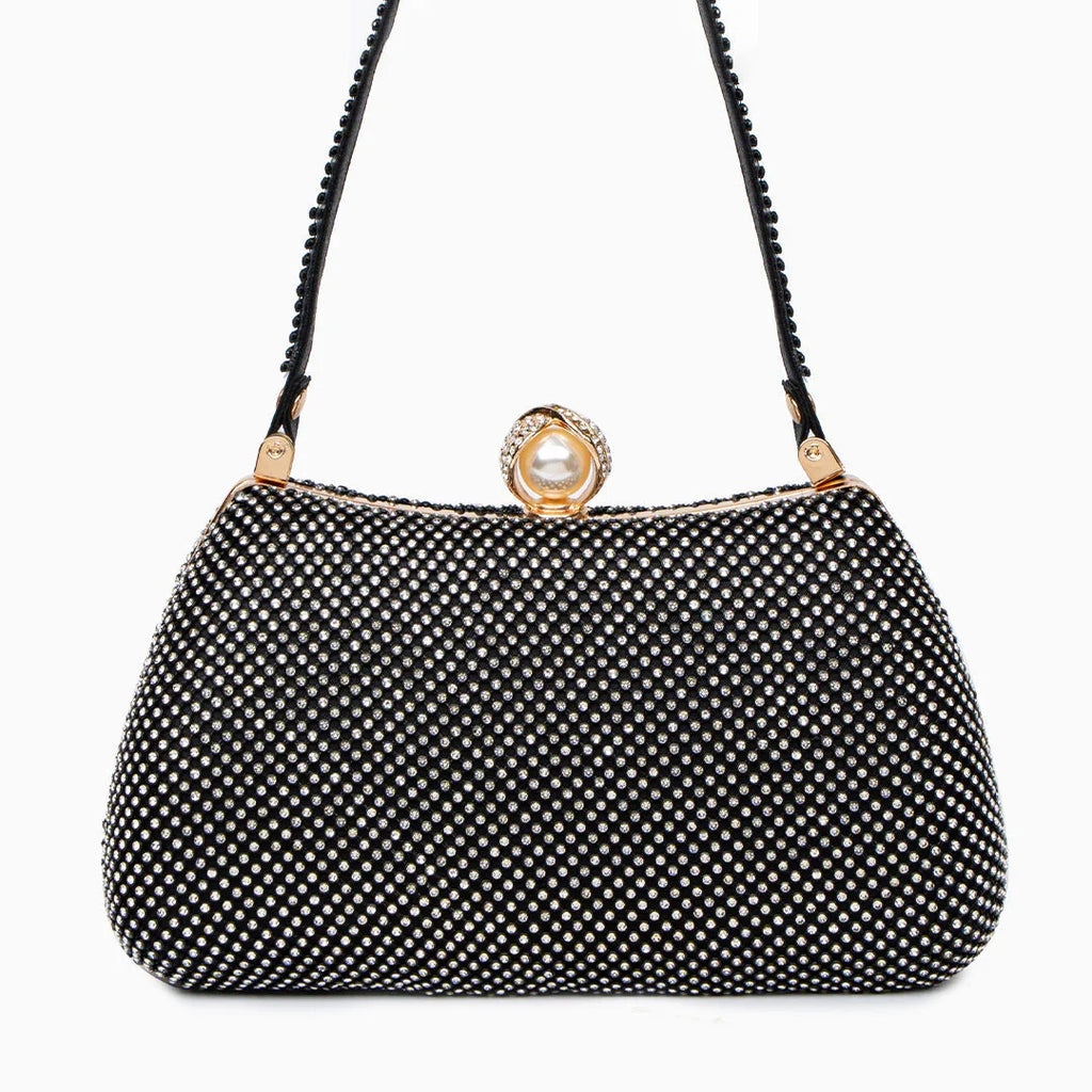 Vioraia Vintage Rhinestones Glitter Handbag