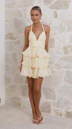 Riana Mini Dress - Yellow