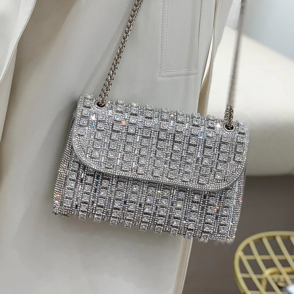 Vioraia Chantal Diamond Clutch Bag