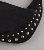 Studded And Stunning Suede Shoulder Bag
