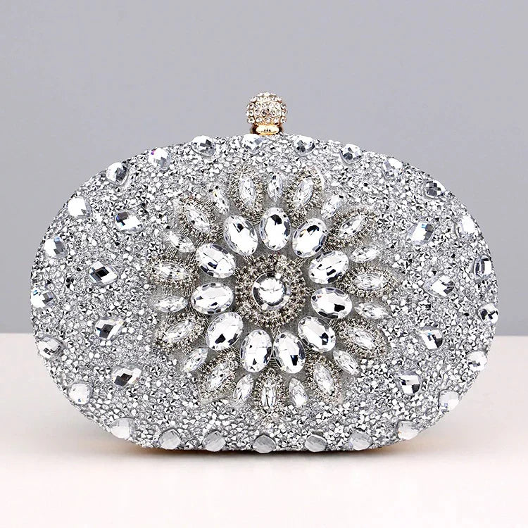 Vioraia Meghan Diamond Encrusted Clutch Bag