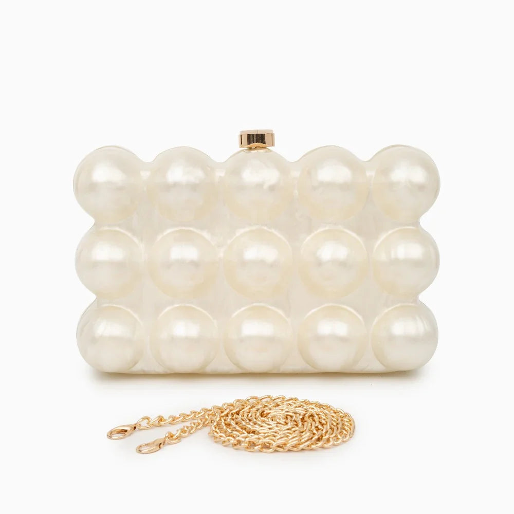 Vioraia Lorraine Acrylic Clutch Bag