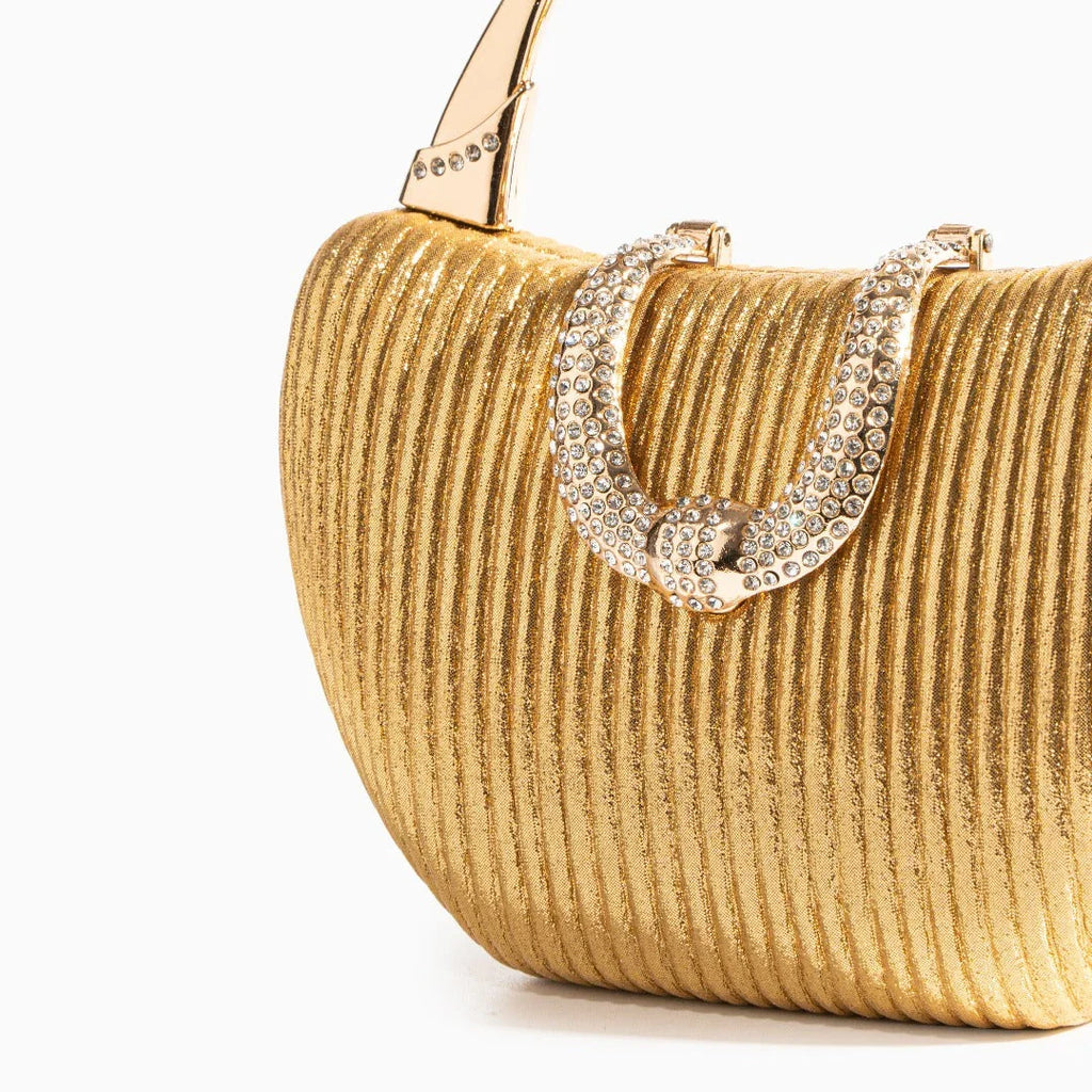 Vioraia Fancy Metallic Evening Handbag