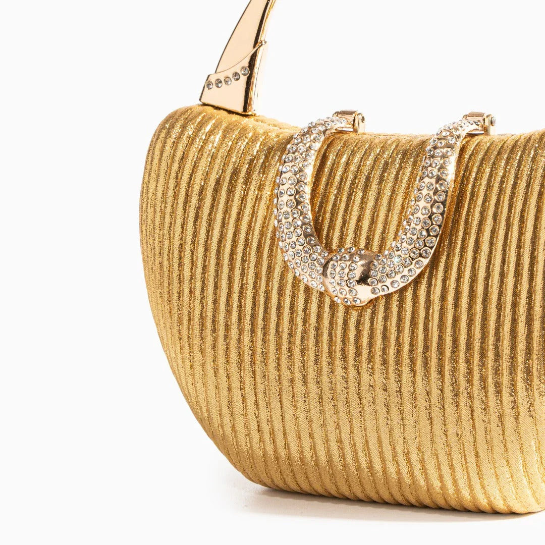 Vioraia Fancy Metallic Evening Handbag