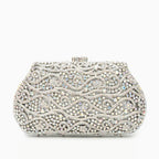 Vioraia Juliet Rhinestones Clutch Bag - Silver