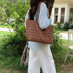 Vioraia Ayla Openwork Tote Bag