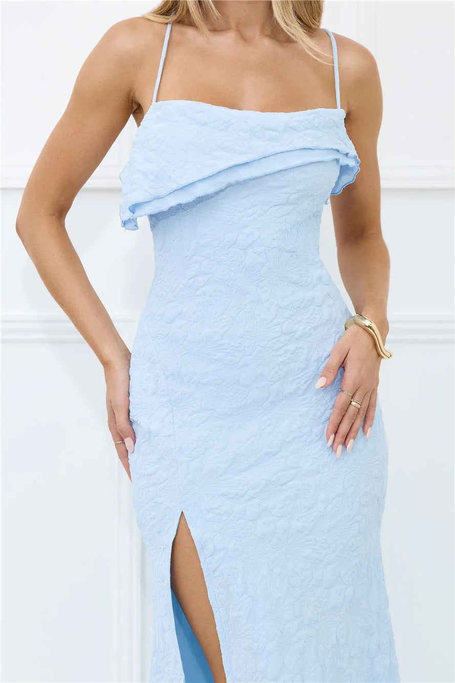 The Icon Issue Maxi Dress Blue