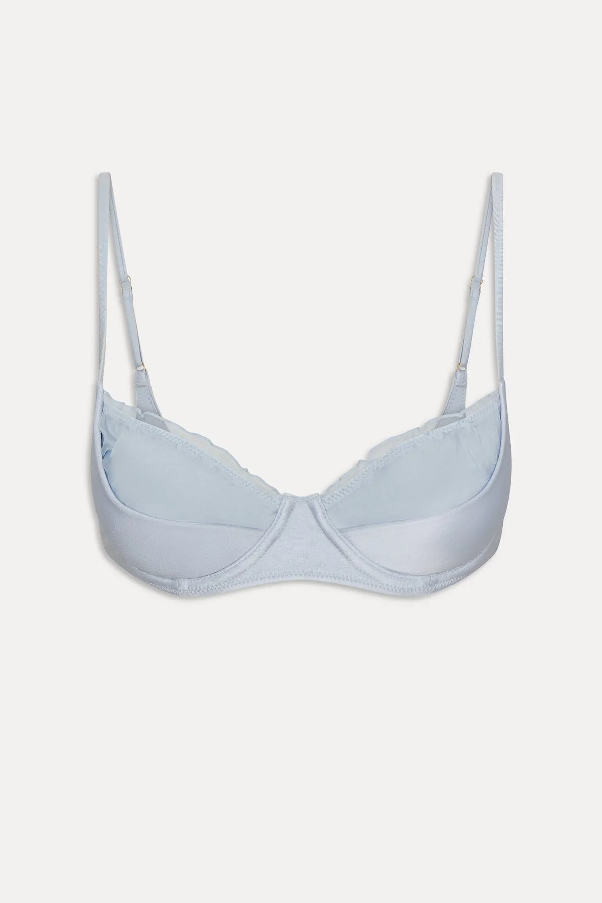 Austin Satin Underwire Bikini Top - Frosting