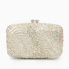 Vioraia Sparkling Leaves Clutch Bag