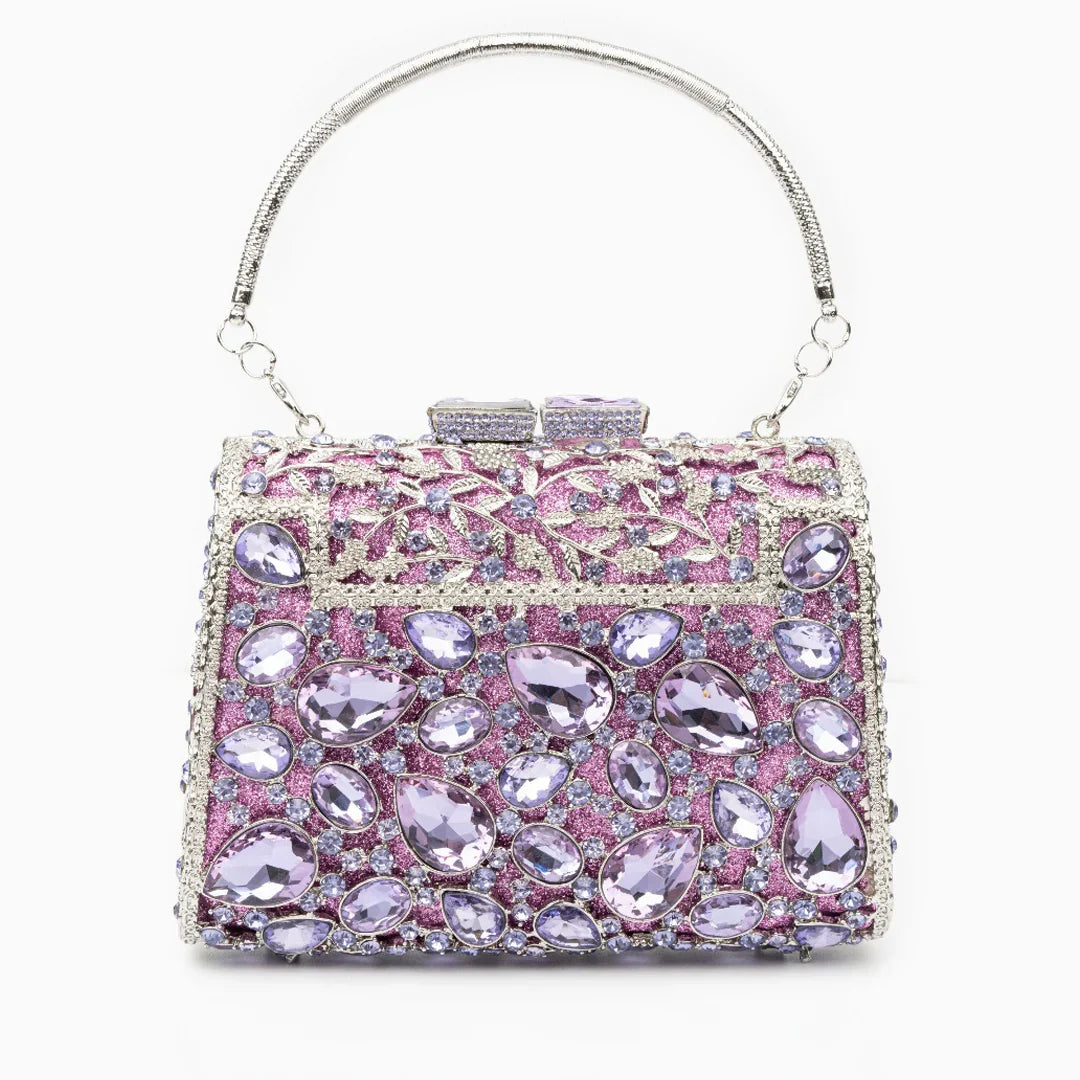 Vioraia Tiffany Crystals Clutch Bag