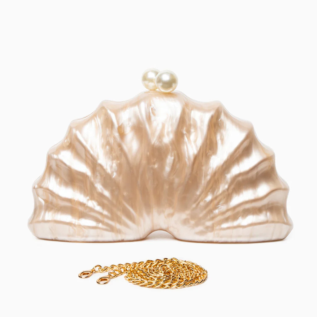Vioraia Chloe Shell Clutch Bag