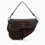 Vioraia Madelyn Woven Saddle Bag