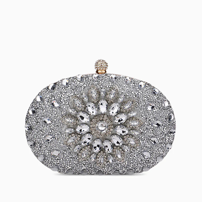 Vioraia Meghan Diamond Encrusted Clutch Bag