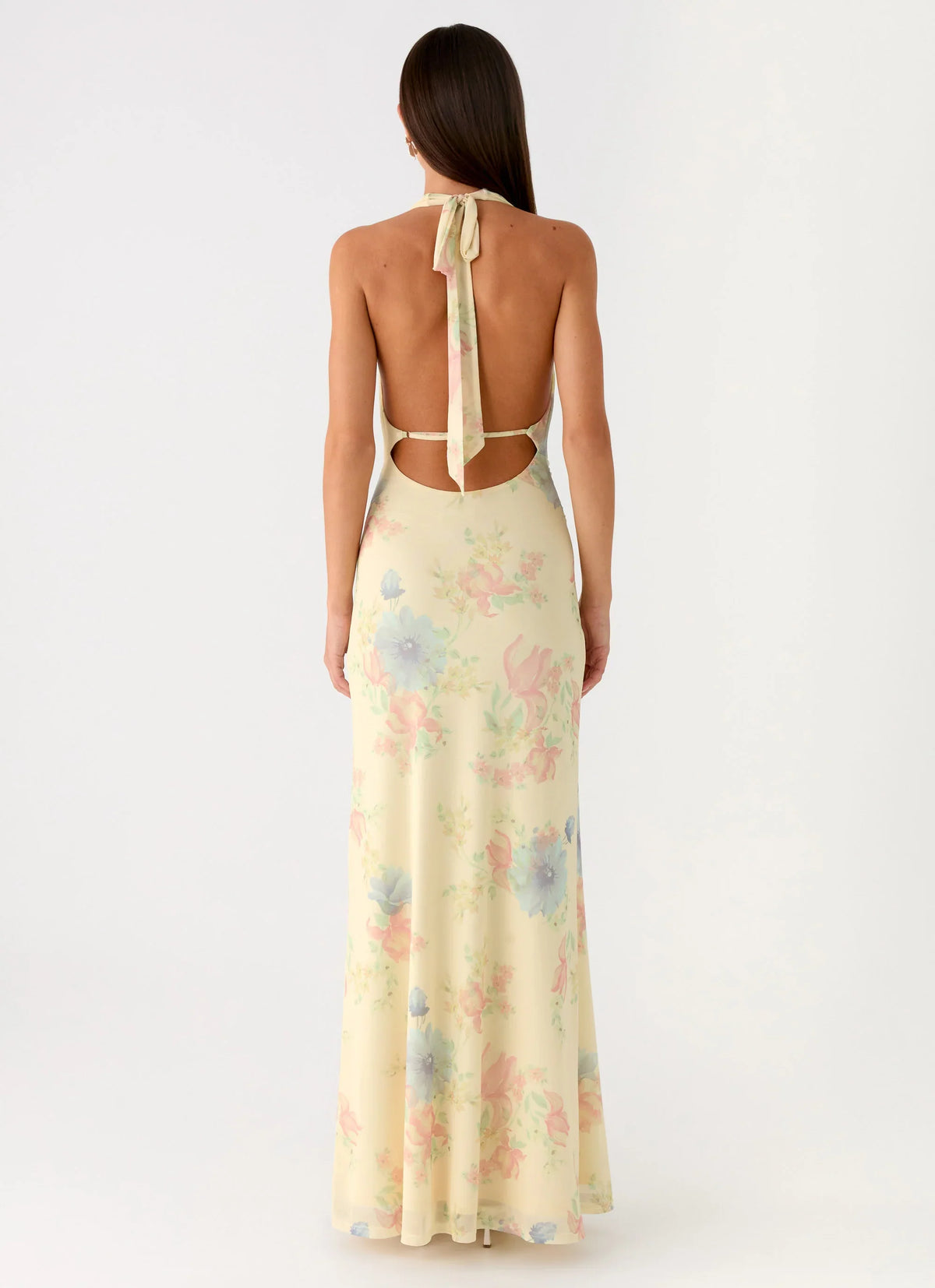 Tedder Halter Maxi Dress - Spring Meadow