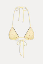 Nick Reversible Satin Bikini Top - Honey Bug
