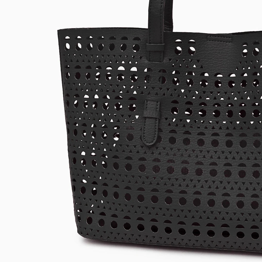 Vioraia Ayla Openwork Tote Bag