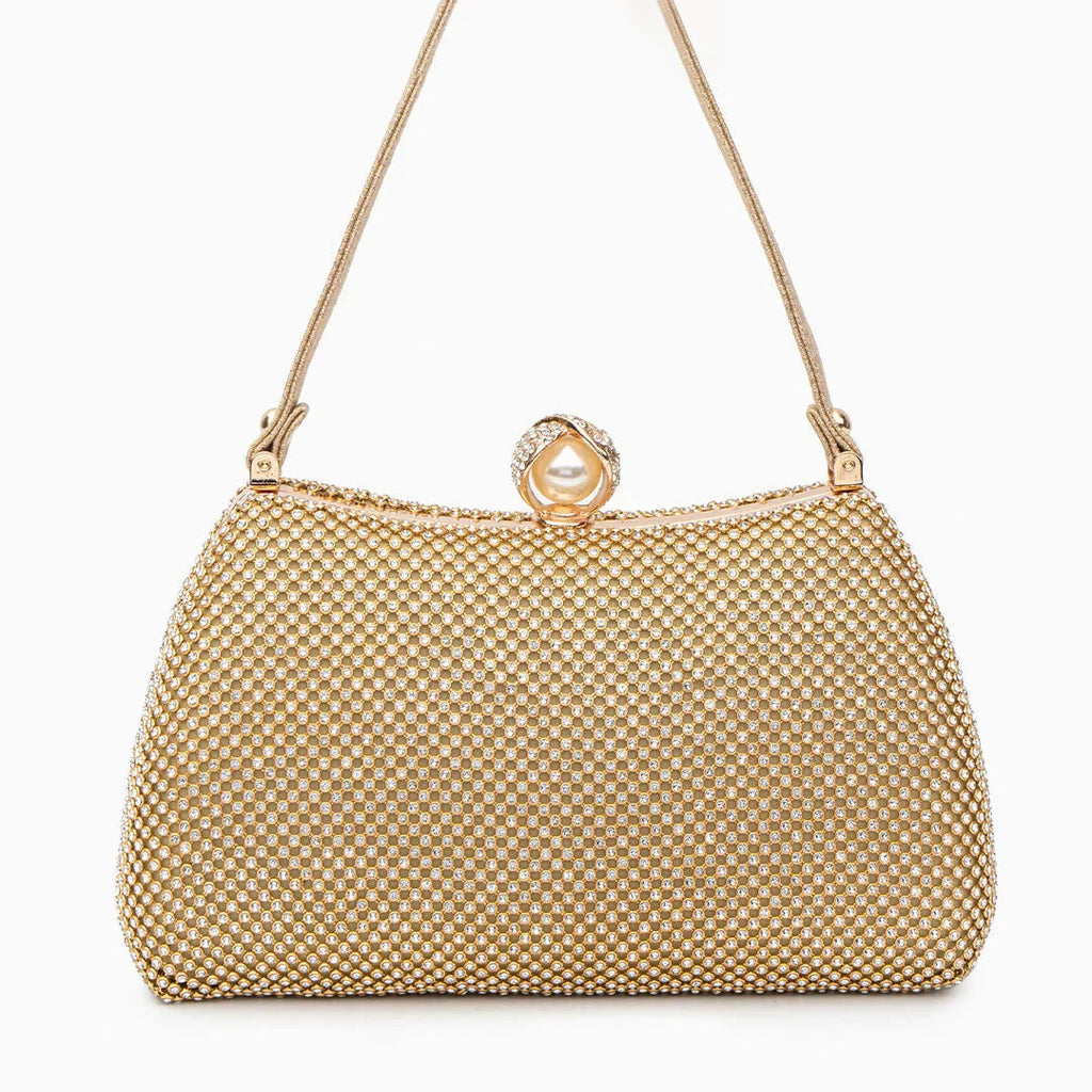 Vioraia Vintage Rhinestones Glitter Handbag