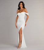 Tamara Off-The-Shoulder Mermaid Glitter Formal Dress