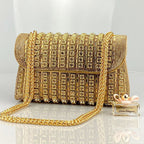 Vioraia Chantal Diamond Clutch Bag