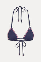 Nick String Triangle Bikini Top - Midnight Bloom