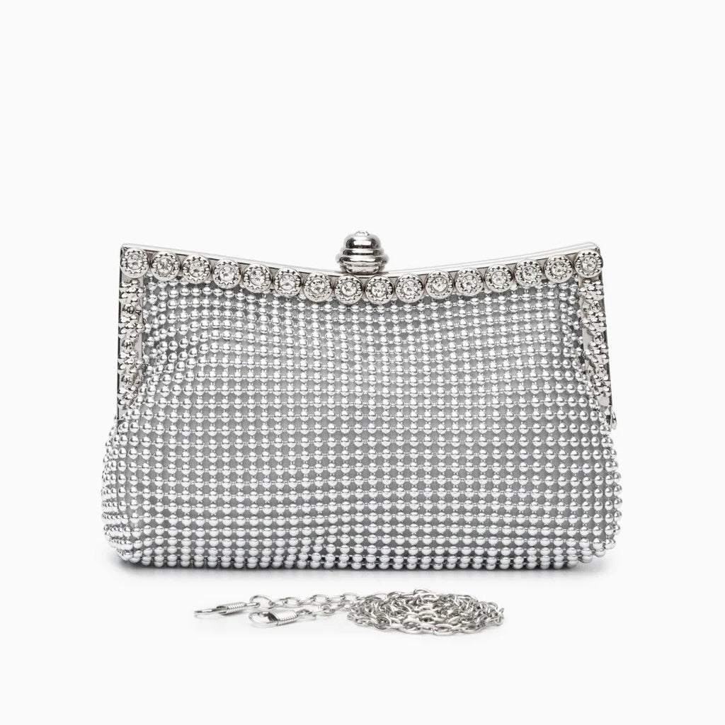 Vioraia Scarlett Rhinestones Clutch Bag