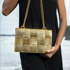 Vioraia Crocodile Pattern Crossbody Bag