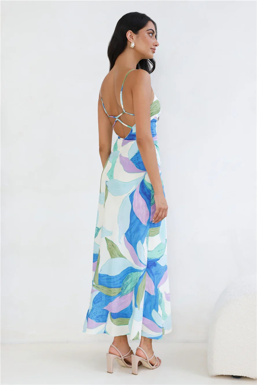 Technicolor Love Maxi Dress Print