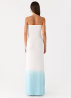 Soft Spoken Knit Maxi Dress - Blue Ombre