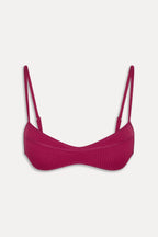 Lane Skimpy Bandeau Bikini Top - Vino