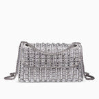 Vioraia Kristi Diamond Chain Crossbody Bag