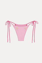 Divine Knit Skimpy Bikini Bottom - Strawberry Lemonade