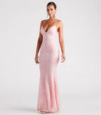 Bethanie Formal Sequin V-Neck Mermaid Dress