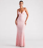 Bethanie Formal Sequin V-Neck Mermaid Dress