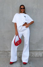 11th Street Out & About Wide Leg Sweatpants Glaze