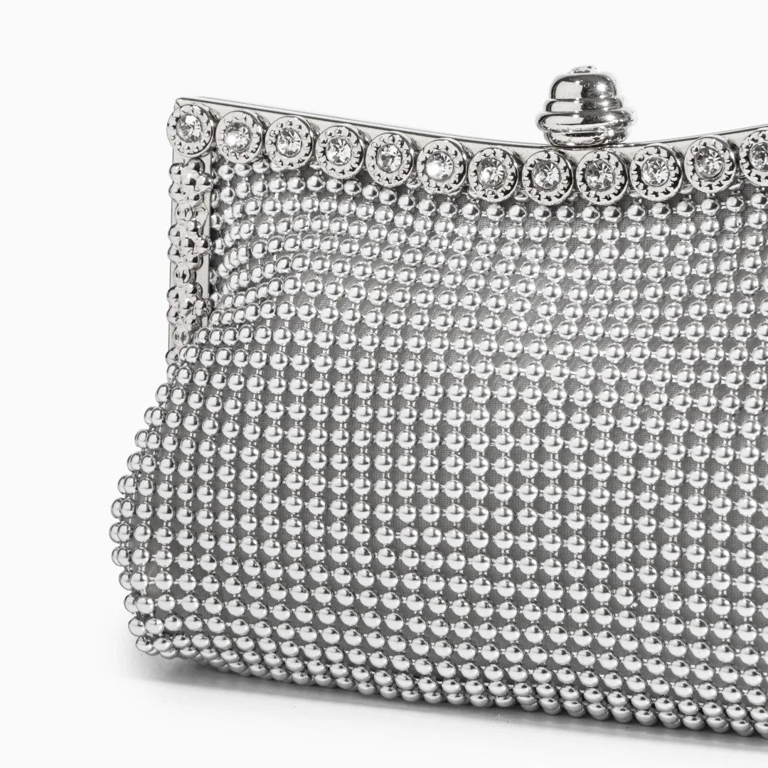 Vioraia Scarlett Rhinestones Clutch Bag