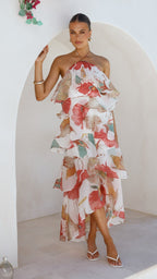 Soho Maxi Dress - Blush Lotus