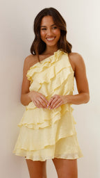Cassidi Mini Dress - Lemon