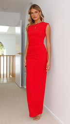 Lilah Maxi Dress - Red