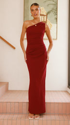 Cataleya Maxi Dress - Wine