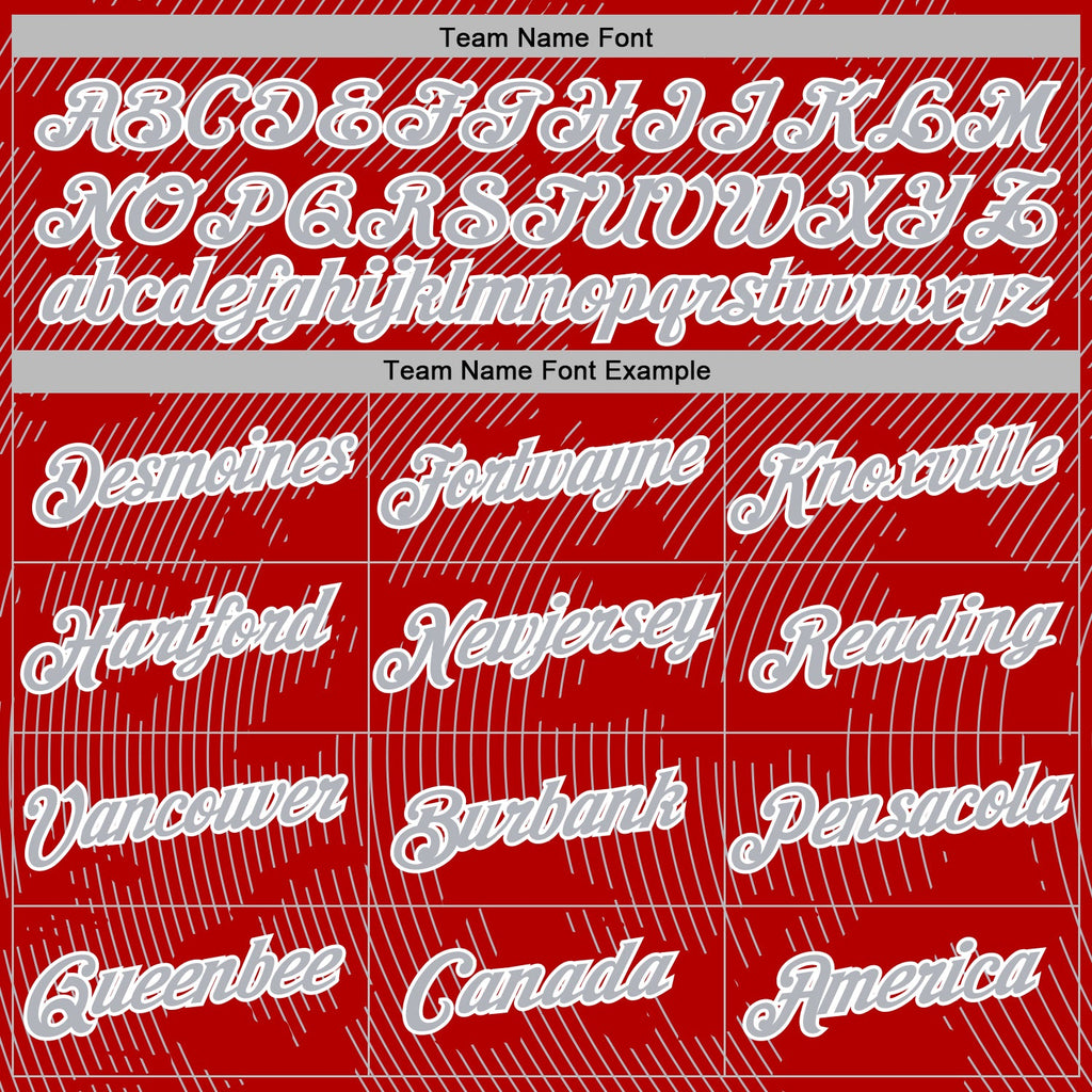 Custom Stitched Red Gray-White 3D Pattern Design Curve Lines Sports Pullover Sweatshirt Hoodie