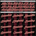 Custom Stitched Black Crimson-Cream 3D Pattern Design Abstract Shape Sports Pullover Sweatshirt Hoodie