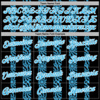 Custom Stitched Black Sky Blue-White 3D Pattern Design Abstract Shape Sports Pullover Sweatshirt Hoodie