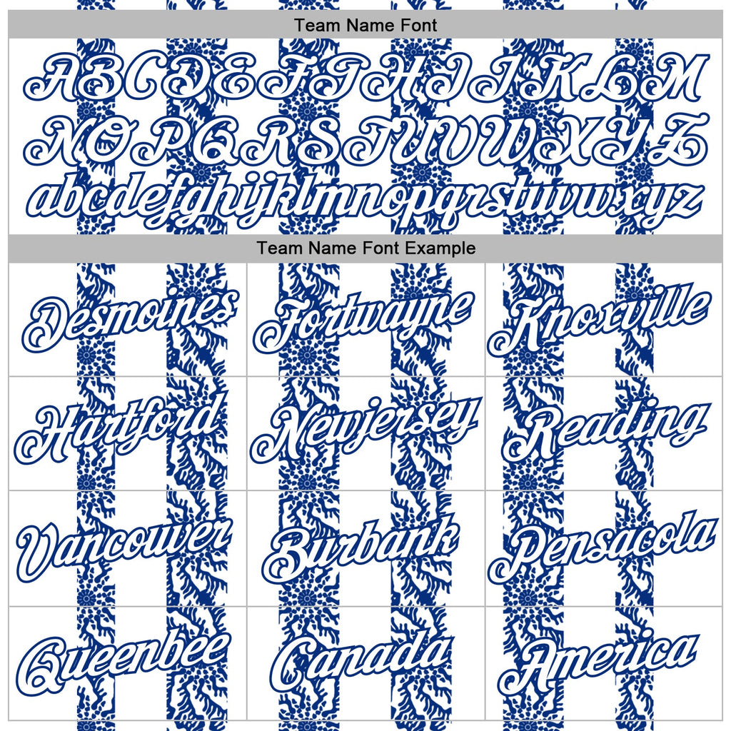 Custom Stitched White Royal 3D Pattern Design Abstract Shape Sports Pullover Sweatshirt Hoodie