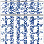 Custom Stitched White Royal 3D Pattern Design Abstract Shape Sports Pullover Sweatshirt Hoodie