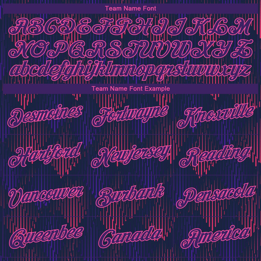 Custom Stitched Navy Purple-Pink 3D Pattern Design Sports Pullover Sweatshirt Hoodie