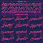 Custom Stitched Navy Purple-Pink 3D Pattern Design Sports Pullover Sweatshirt Hoodie