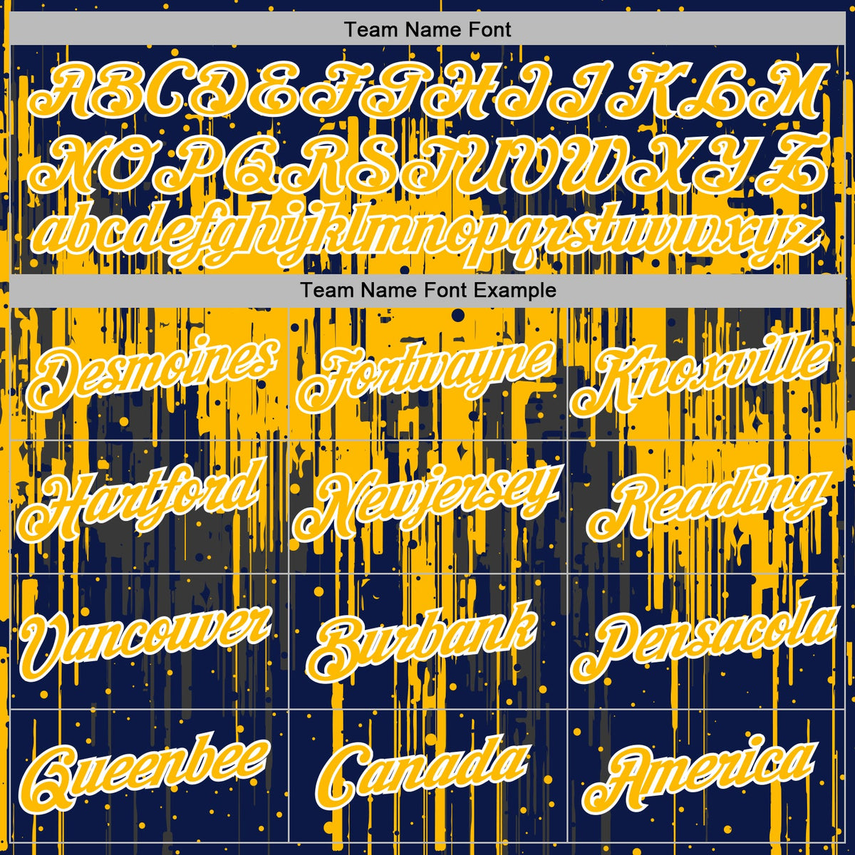 Custom Stitched Navy Gold-White 3D Pattern Design Dripping Splatter Sports Pullover Sweatshirt Hoodie