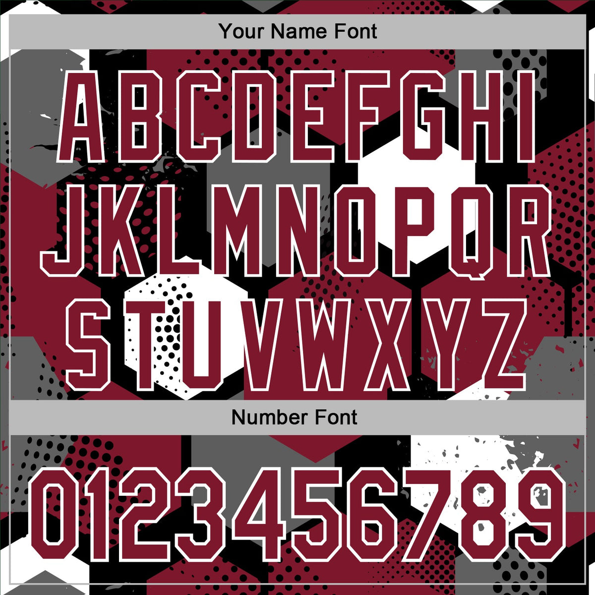 Custom Stitched Black Crimson-White 3D Pattern Design Geometric Shape Sports Pullover Sweatshirt Hoodie
