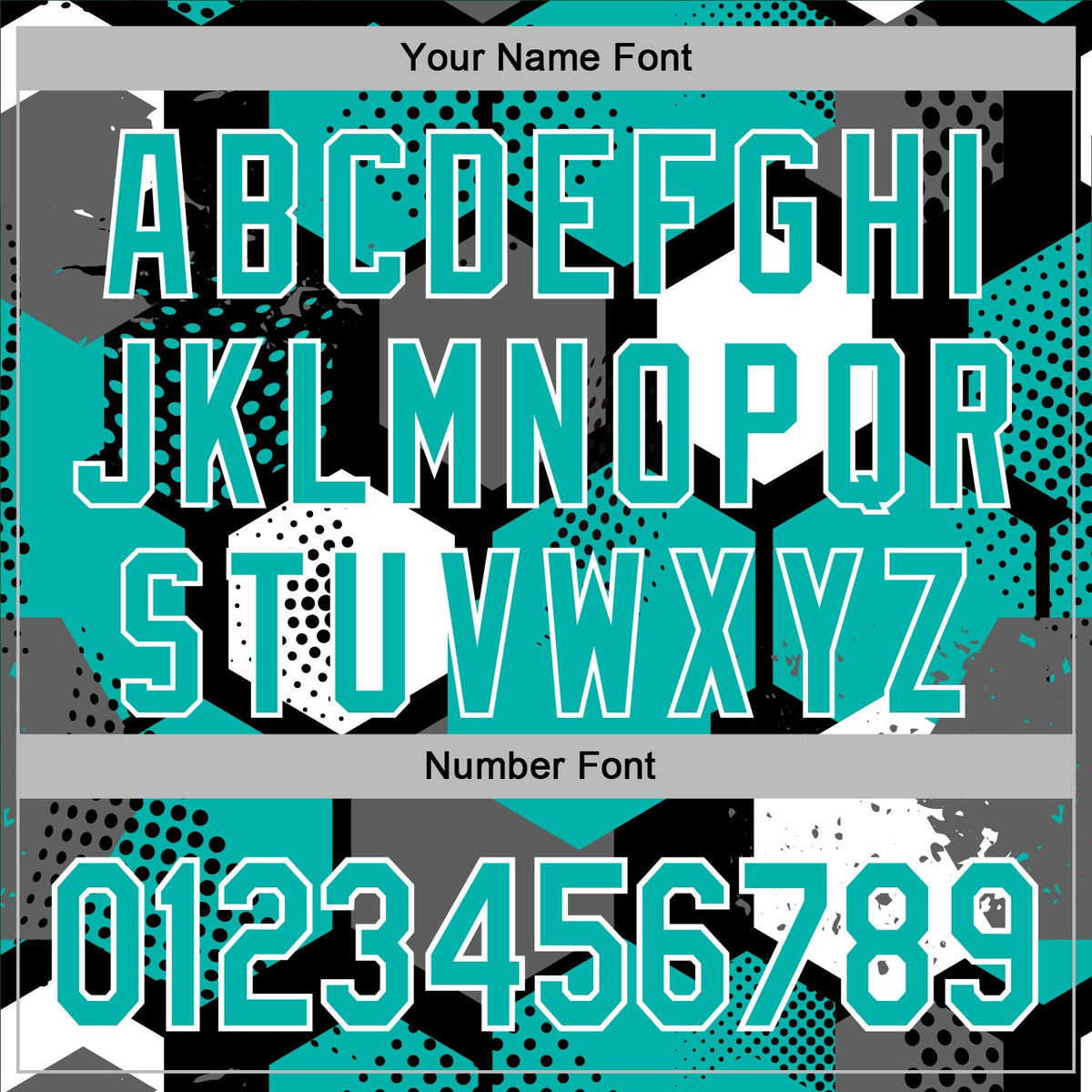Custom Stitched Black Aqua-White 3D Pattern Design Geometric Shape Sports Pullover Sweatshirt Hoodie